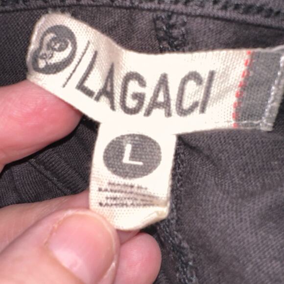 Lagaci Size Large Dress Pullover Tank Style Dark Gray Swing Bottom Stretchy - Picture 6 of 7